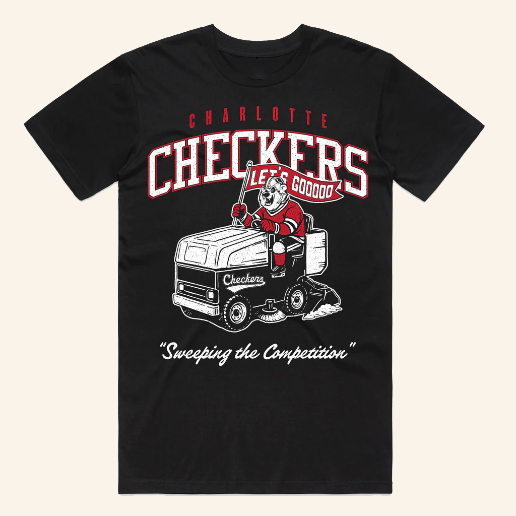 704 Merch Charlotte Checkers Zamboni T-Shirt Great Gifts For Hockey Fans-1