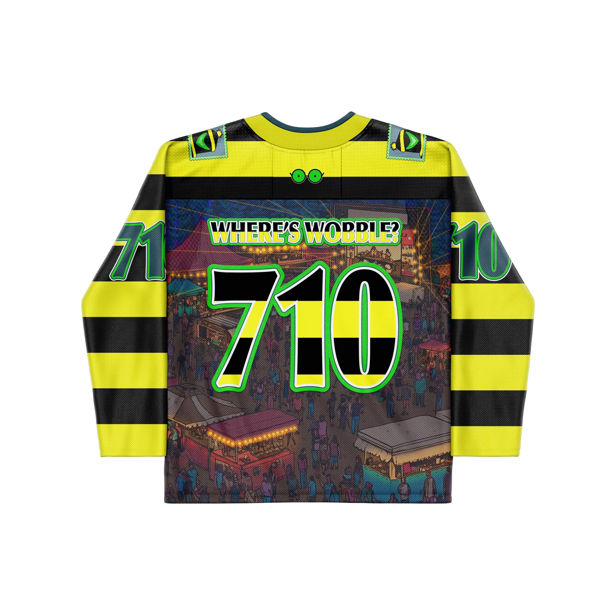 710 Where's Wobble Hockey Jersey Trippy Jersey Shirt Dad Gifts-1