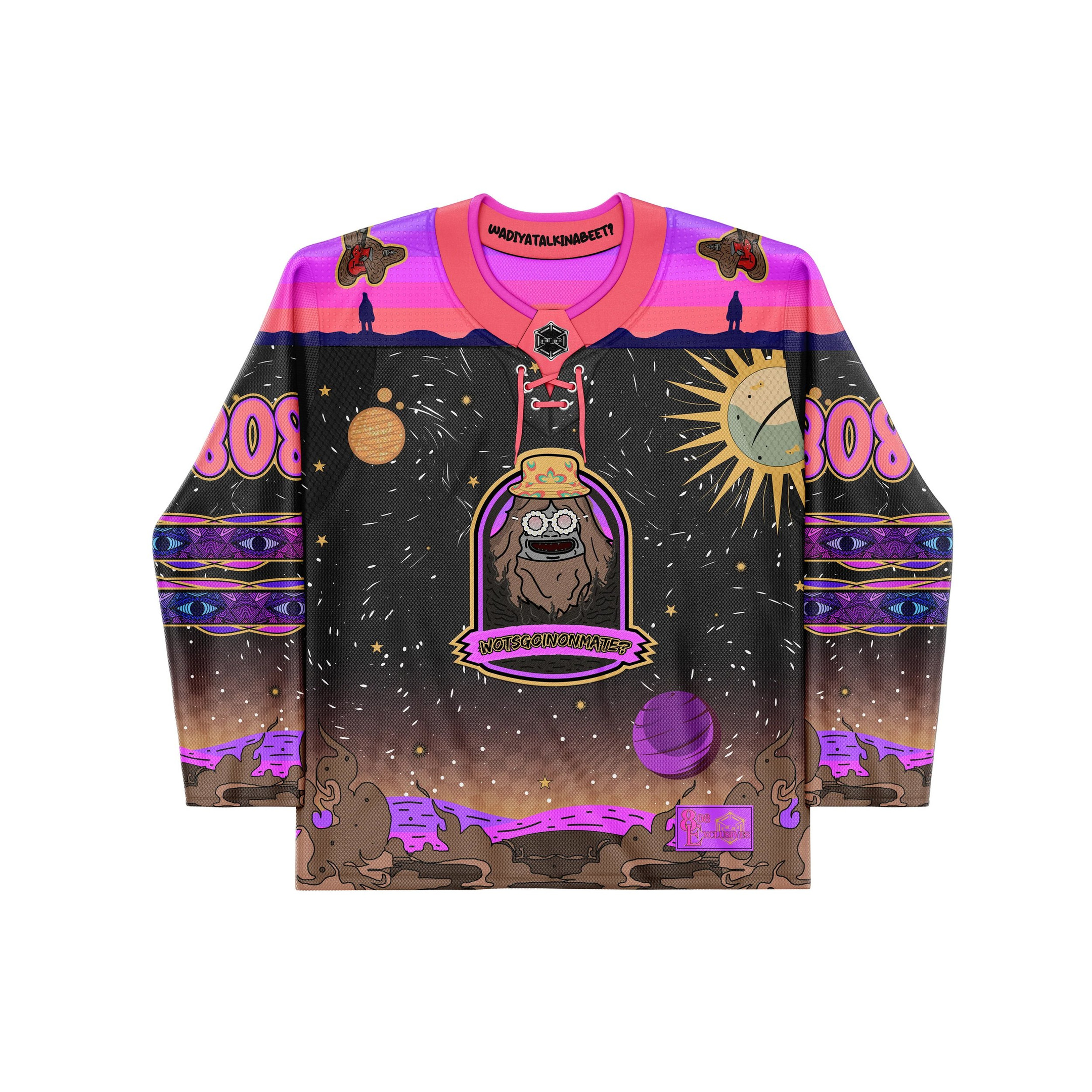 808 Sassy The Sasquatch Hockey Jersey Trippy Jersey Best Gifts For Him-1