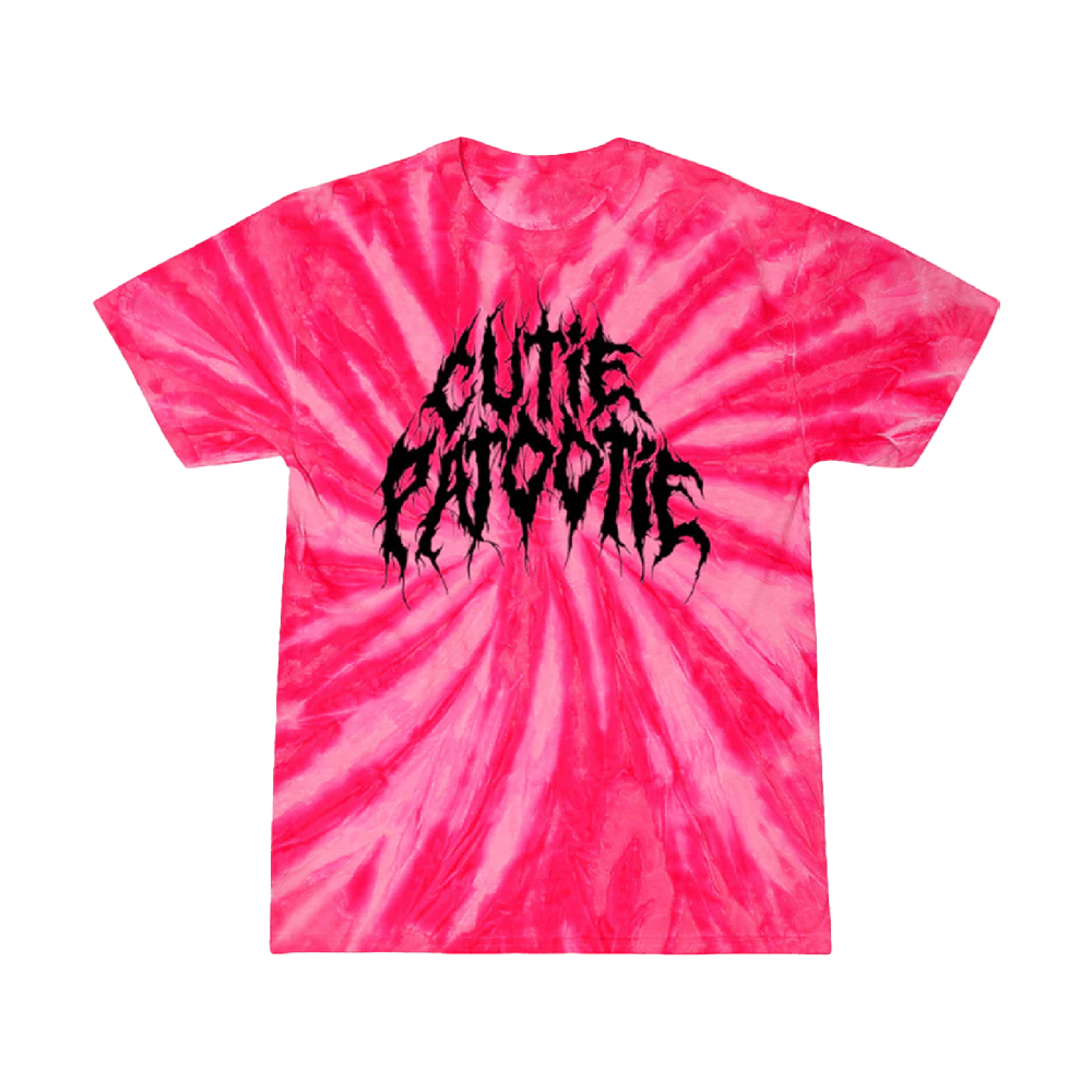 A Good Cult Hi Vis Pink Tie Dye Cutie Patootie Tie Dye Shirt Gifts For Wife-1