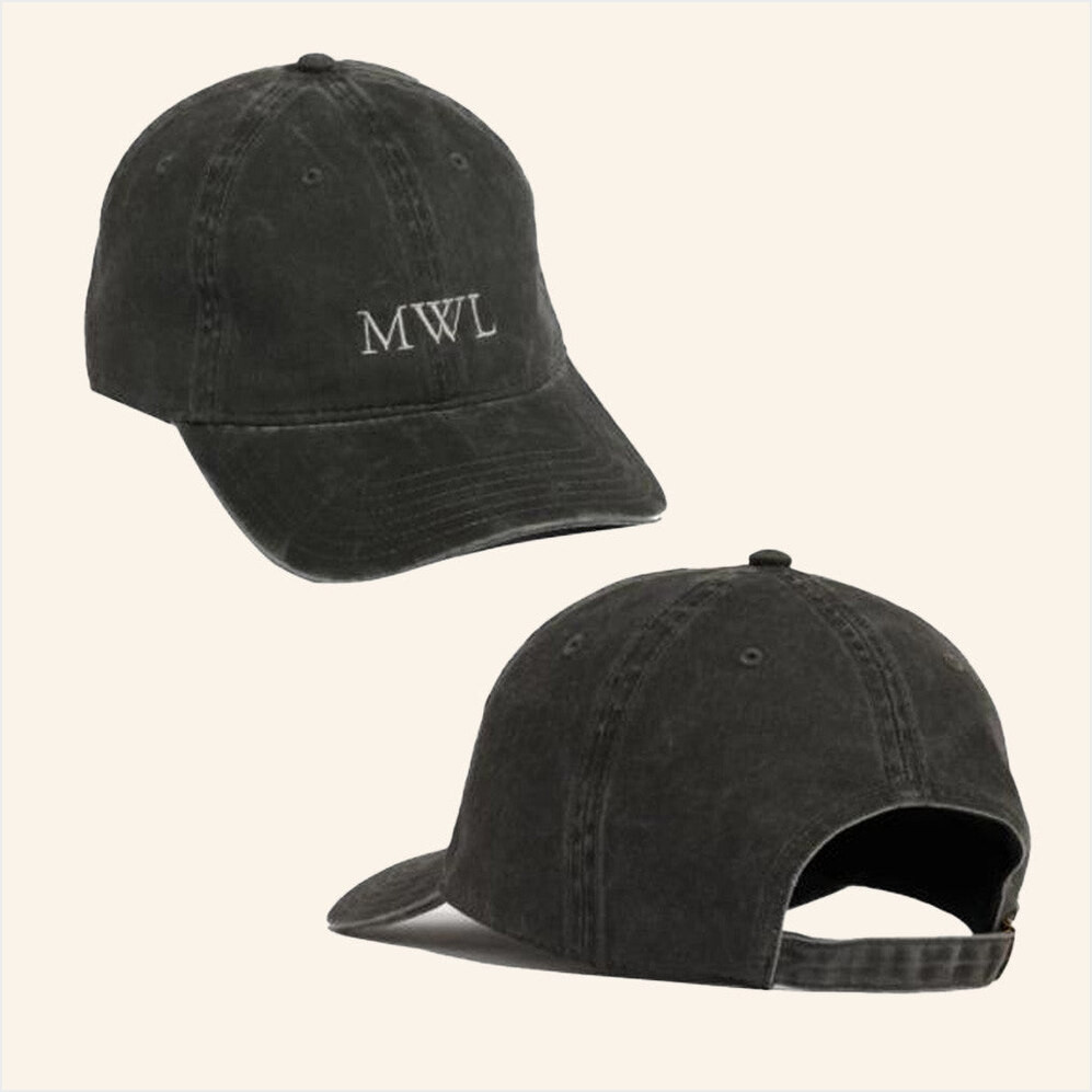 A24 Films Merch Mark William Lewis Monogram Hat Embroidered Dad Gifts Gifts For Besties-1