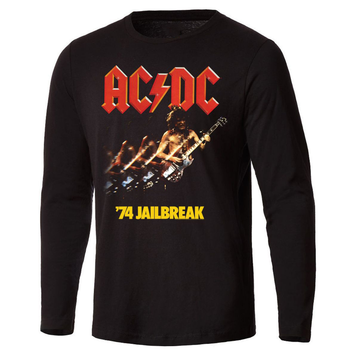 AC DC '74 Jailbreak Long Sleeve Shirt Father's Day Gifts-1