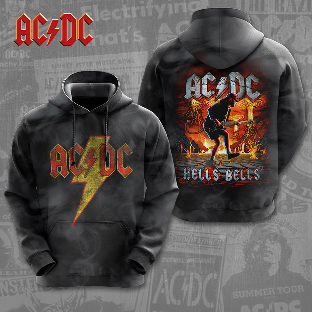 AC DC Pwr Up Tour 2025 Hells Bells Hoodie ACDC Rock Band Hoodie Gifts For Fans-1