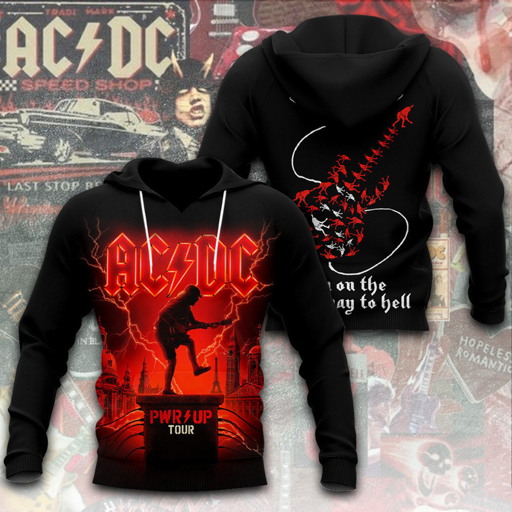 AC DC Pwr Up Tour 2025 Hoodie Him Gifts For ACDC Band Fans-1
