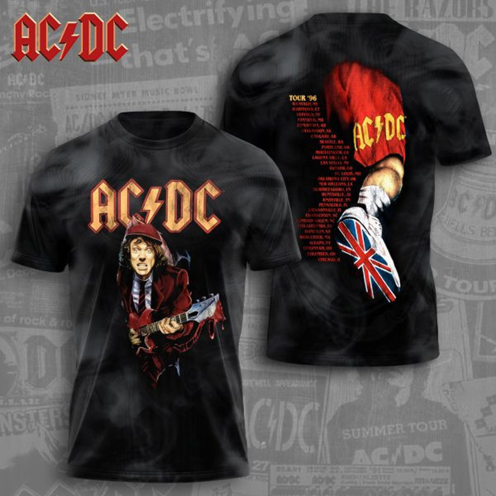 AC DC Pwr Up Tour 2025 Shirt ACDC Rock Band T-Shirt Gifts For Husband-1