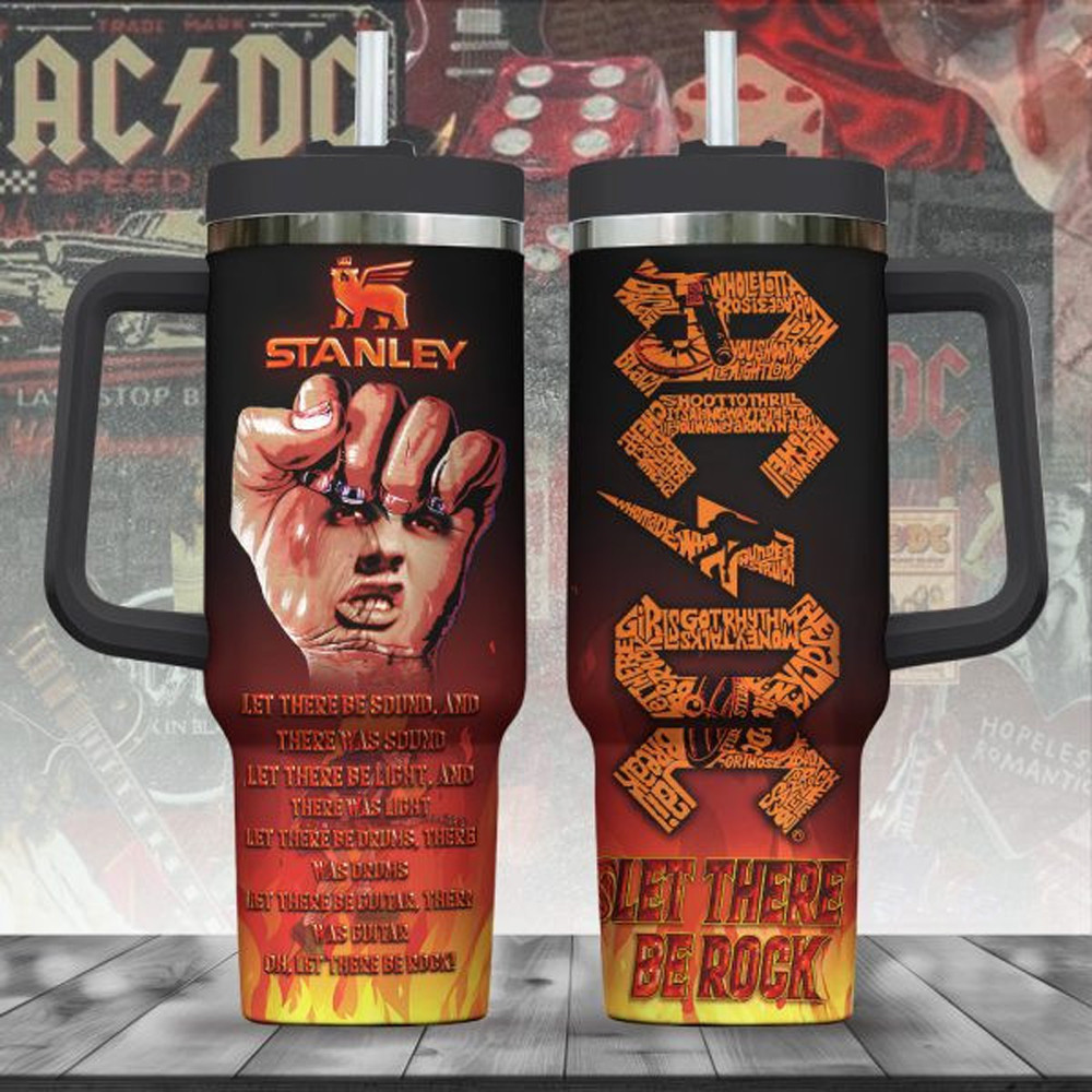 AC DC Pwr Up Tour 2025 Tumbler ACDC Band Tumbler Rock Band Fans Gifts-1