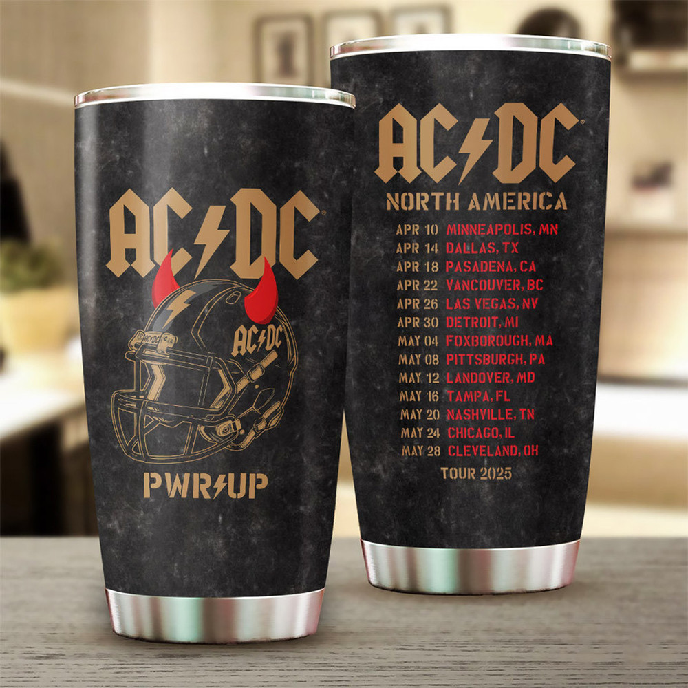 AC DC Pwr Up Tour 2025 Tumbler Father'S Day Gifts Music Lover-1