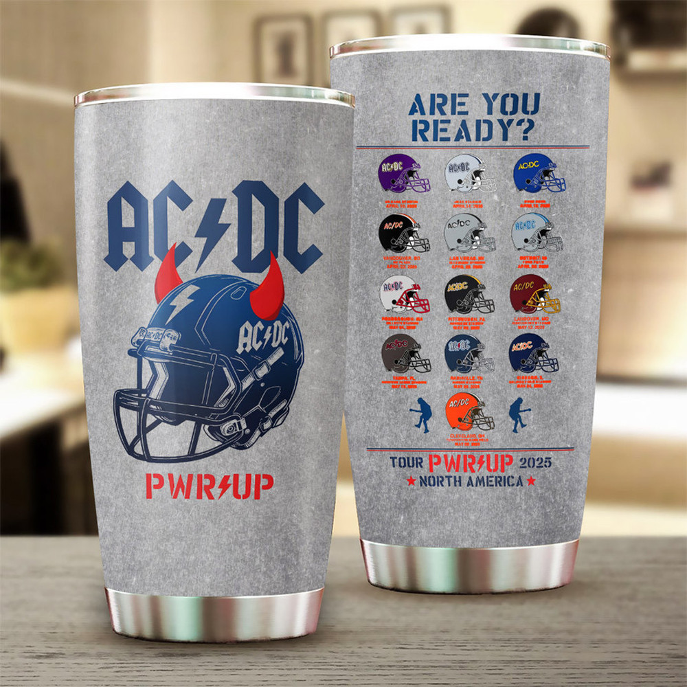 AC DC Pwr Up Tour 2025 Tumbler Gifts For Music Lovers-1