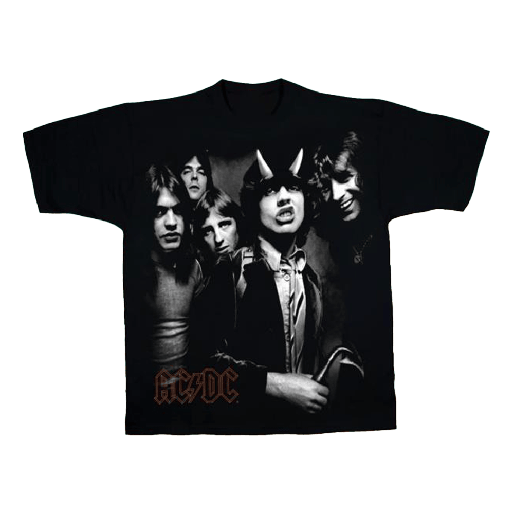 ACDC Merch ACDC Highway Group Black T-Shirt Unique Gifts For Music Lovers-1