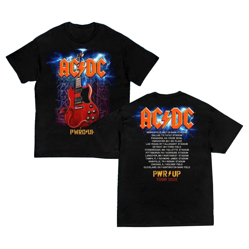 ACDC Merch Angus Gibson Pwr Up Tour T-Shirt Music Lover Gifts For Him-1