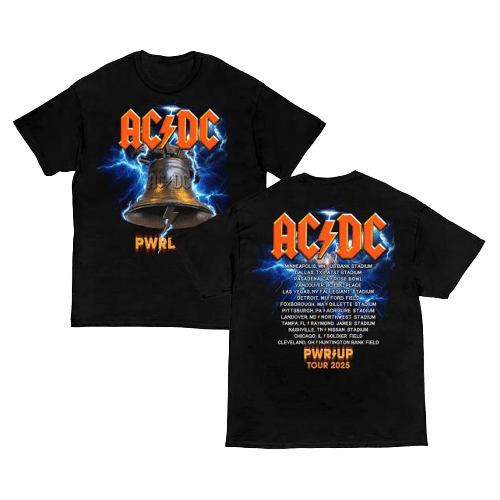 ACDC Merch Hells Bells Pwr Up Tour T-Shirt Gift For Concert Lover-1
