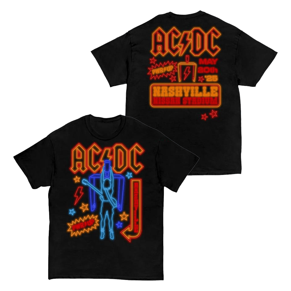 ACDC Merch Nashville Pwr Up Tour T-Shirt Gifts For Music Enthusiasts-1