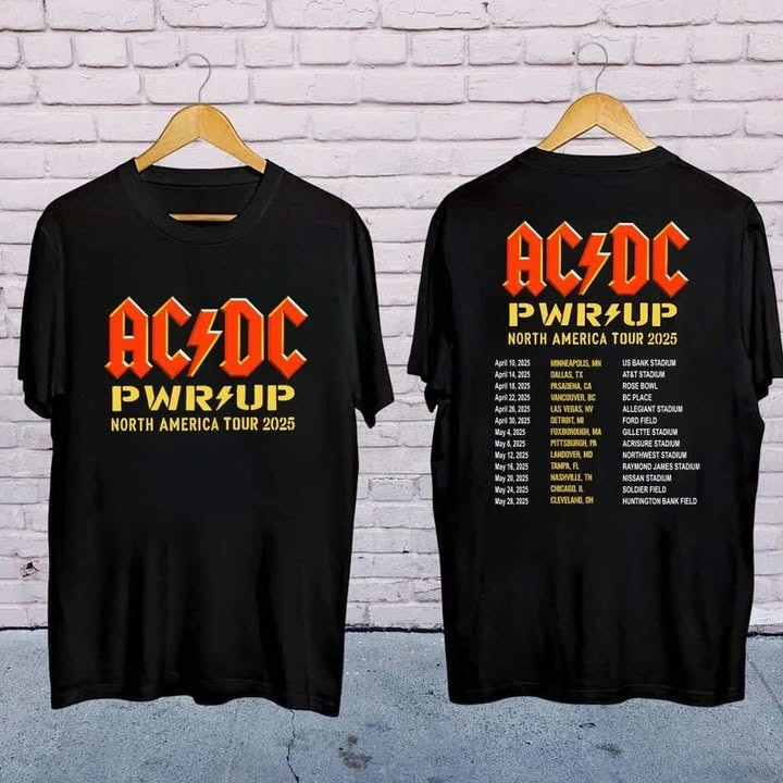 ACDC PWR UP North America Tour 2025 Shirt ACDC Merch Great Father's Day Presents-1