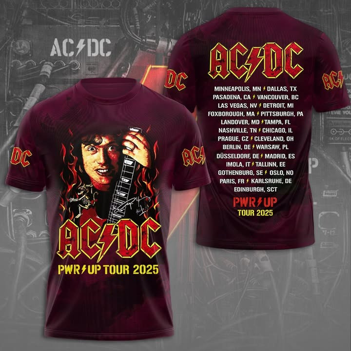ACDC PWR UP Tour 2025 Shirt ACDC Merch Gifts For People Who Like Music-1