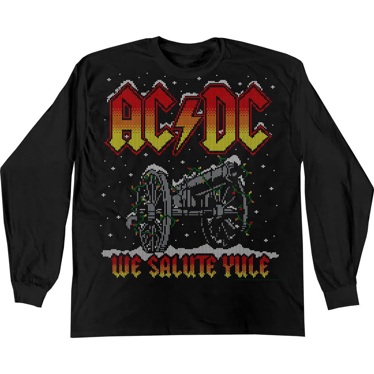 ACDC We Salute Yule Holiday Long Sleeve T-Shirt Father's Day Gifts For Son In Law-1