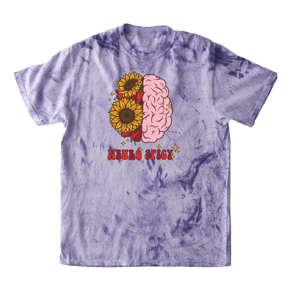 ADHD ABI Neuro Spicy Merch Tie Dye Shirt Gifts For Sister-1