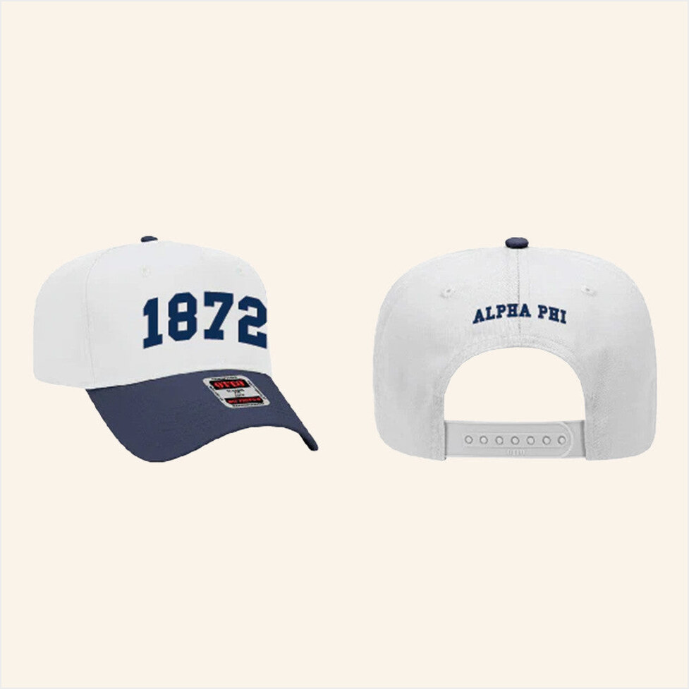 ADPI Merch 1872 Alpha Phi Embroidered Hat Birthday Gifts For Sister Gifts For Besties Christmas Presents-1