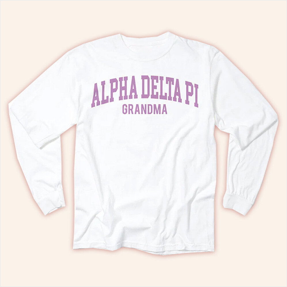 ADPI Merch Alpha Delta Pi Grandma Long Sleeve Shirt Gifts For Grandma Gifts For Best Friend-1