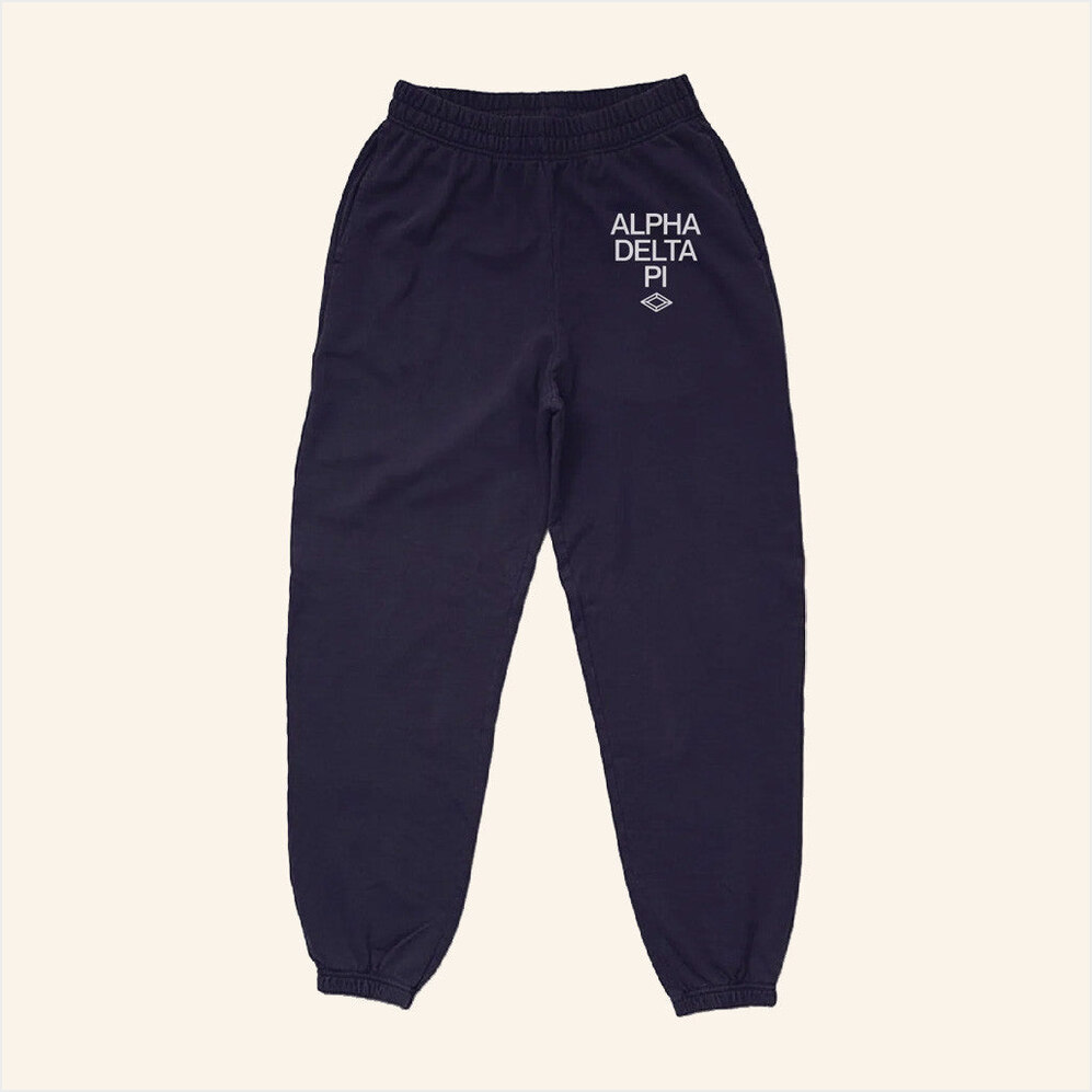 ADPI Merch Alpha Delta Pi Motto Navy Joggers Best Birthday Gifts For Husband Gifts For Besties-1