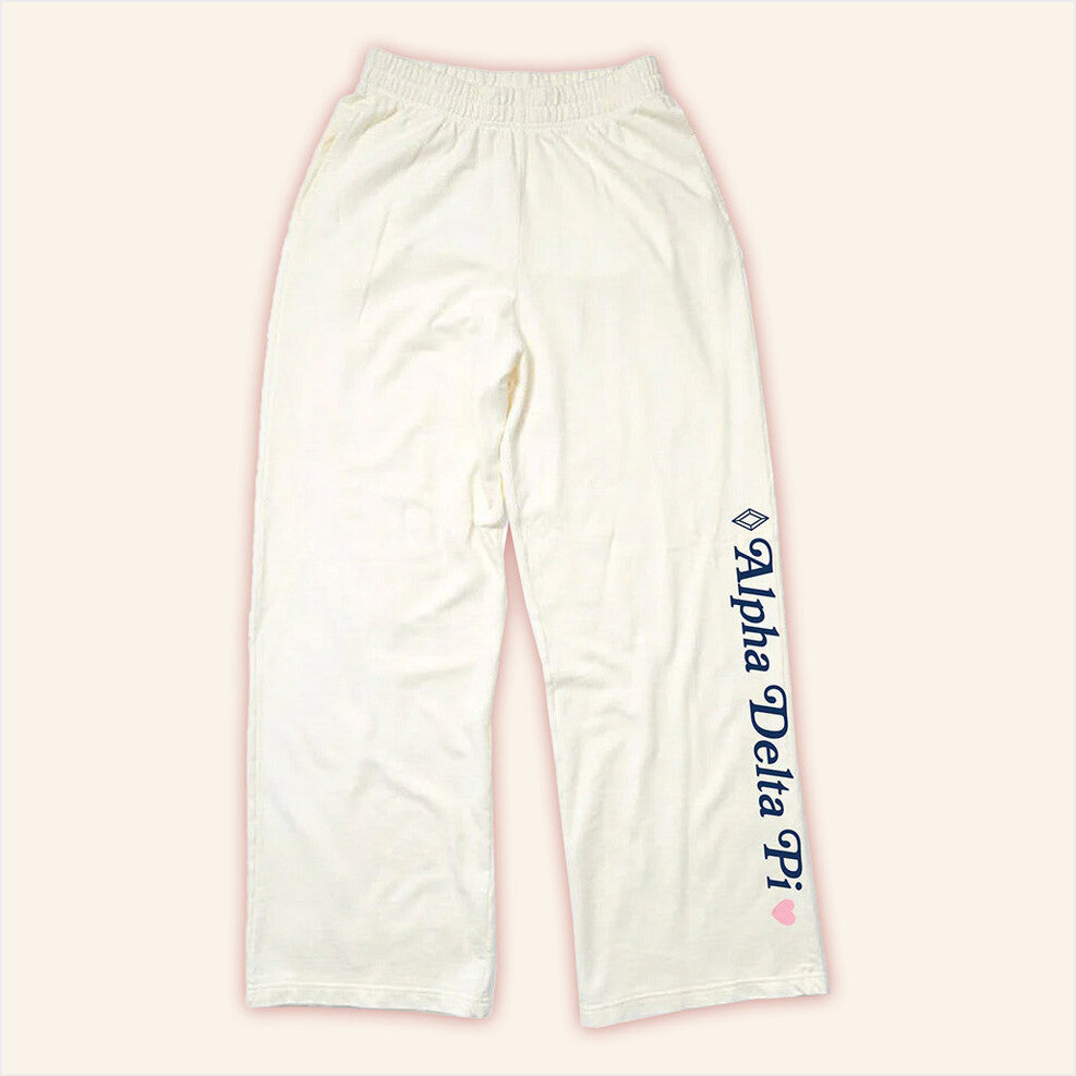 ADPI Merch Alpha Delta Pi Sweatpants Birthday Birthday Gift For Her Gifts For Friends Christmas Presents-1