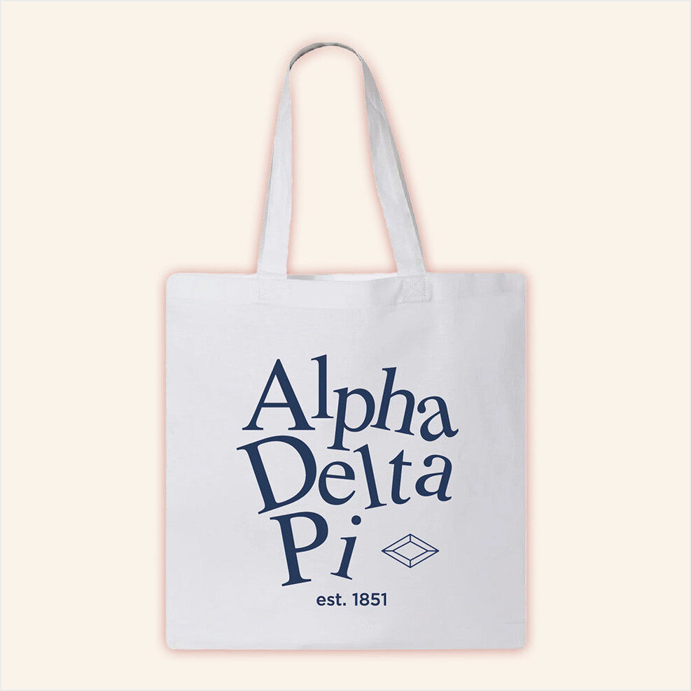 ADPI Merch Alpha Delta Pi Tote Bag Best Birthday Gifts For Wife Gifts For Friends Christmas Presents-1