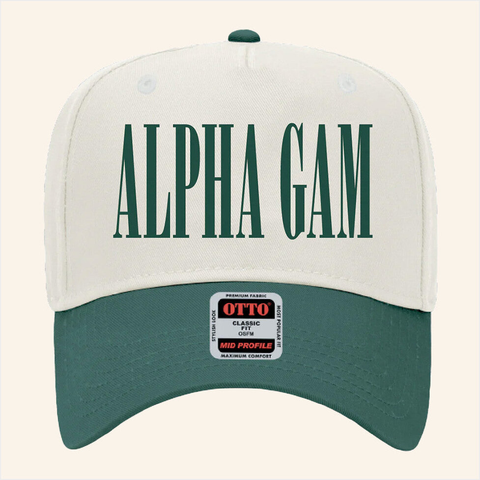 ADPI Merch Alpha Gam Embroidered Hat Birthday Gifts For Husband Gifts For BFF Christmas Presents Ideas-1