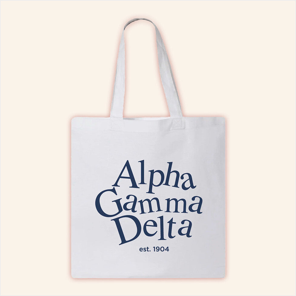 ADPI Merch Alpha Gamma Delta Tote Bag Best Birthday Gifts For Daughter Gifts For Best Friend-1