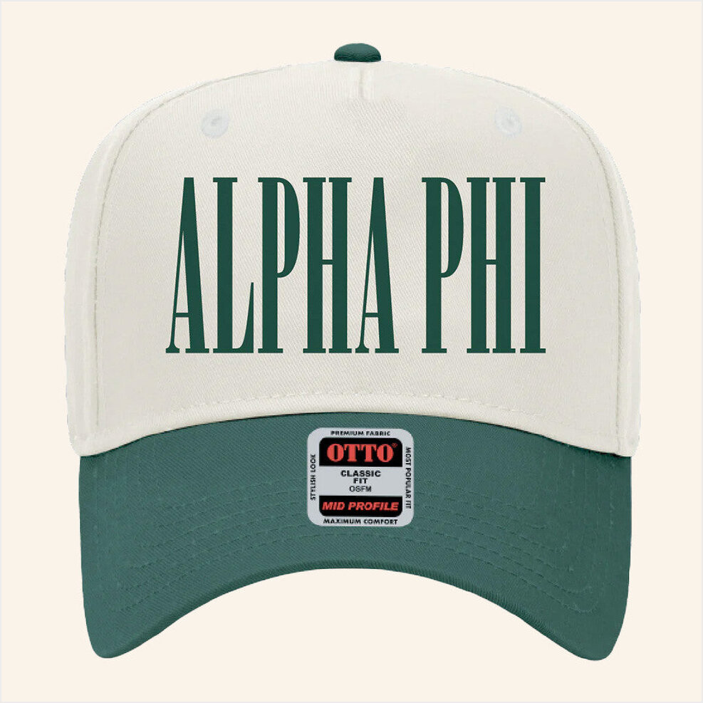 ADPI Merch Alpha Phi Embroidered Hat Birthday Gifts For Him Gifts For Best Friend Christmas Presents-1