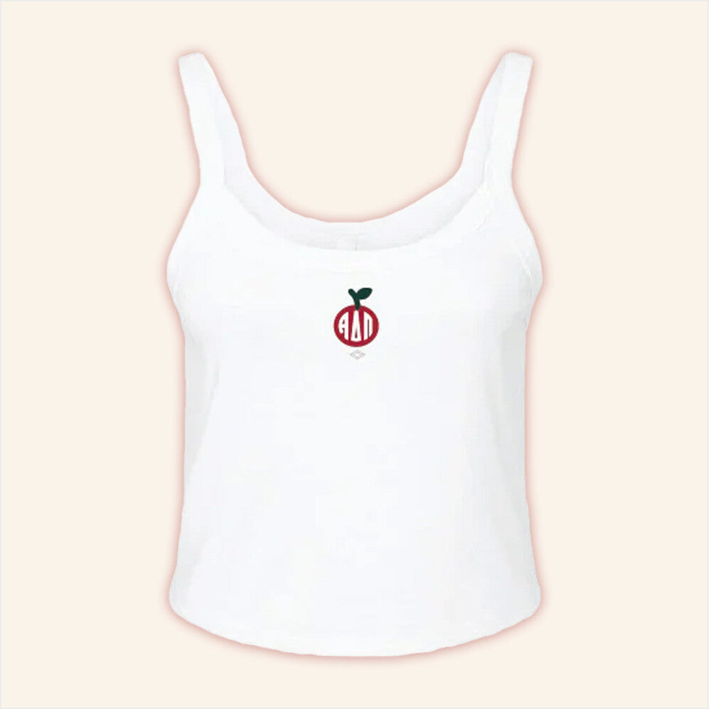 ADPI Merch Apple Greek Letter Alpha Delta Pi Tank Birthday Gifts For Her Gifts For Best Friend-1