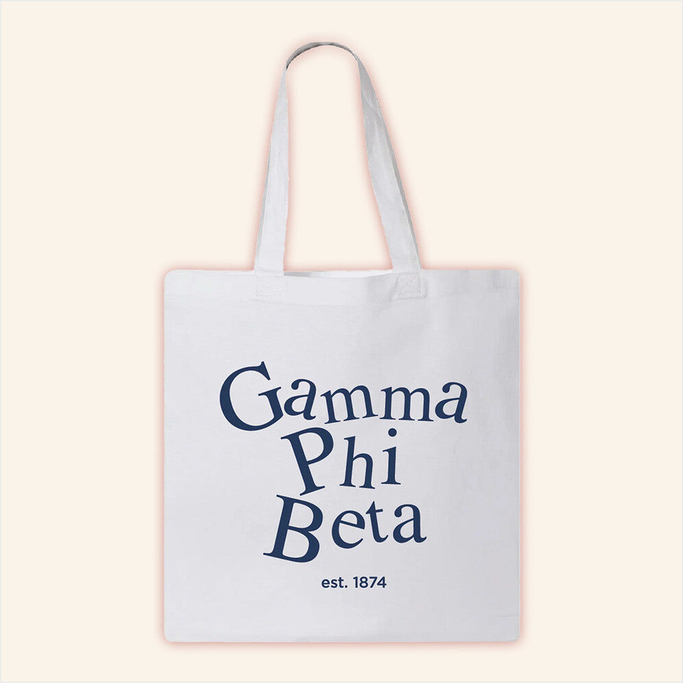ADPI Merch Gamma Phi Beta Tote Bag Birthday Gifts For Mother Gifts For Best Friend Christmas Presents-1