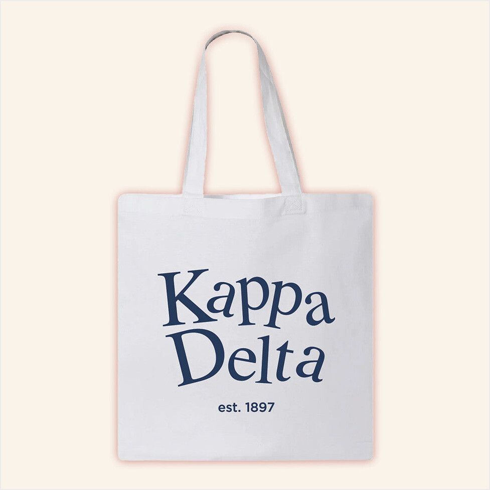 ADPI Merch Kappa Delta Tote Bag Birthday Gifts For Mother Gifts For BFF Christmas Presents Ideas-1