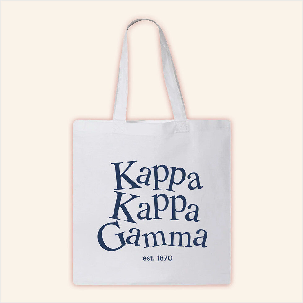 ADPI Merch Kappa Kappa Gamma Tote Bag Birthday Gift Ideas For Friends Gifts For Friends-1