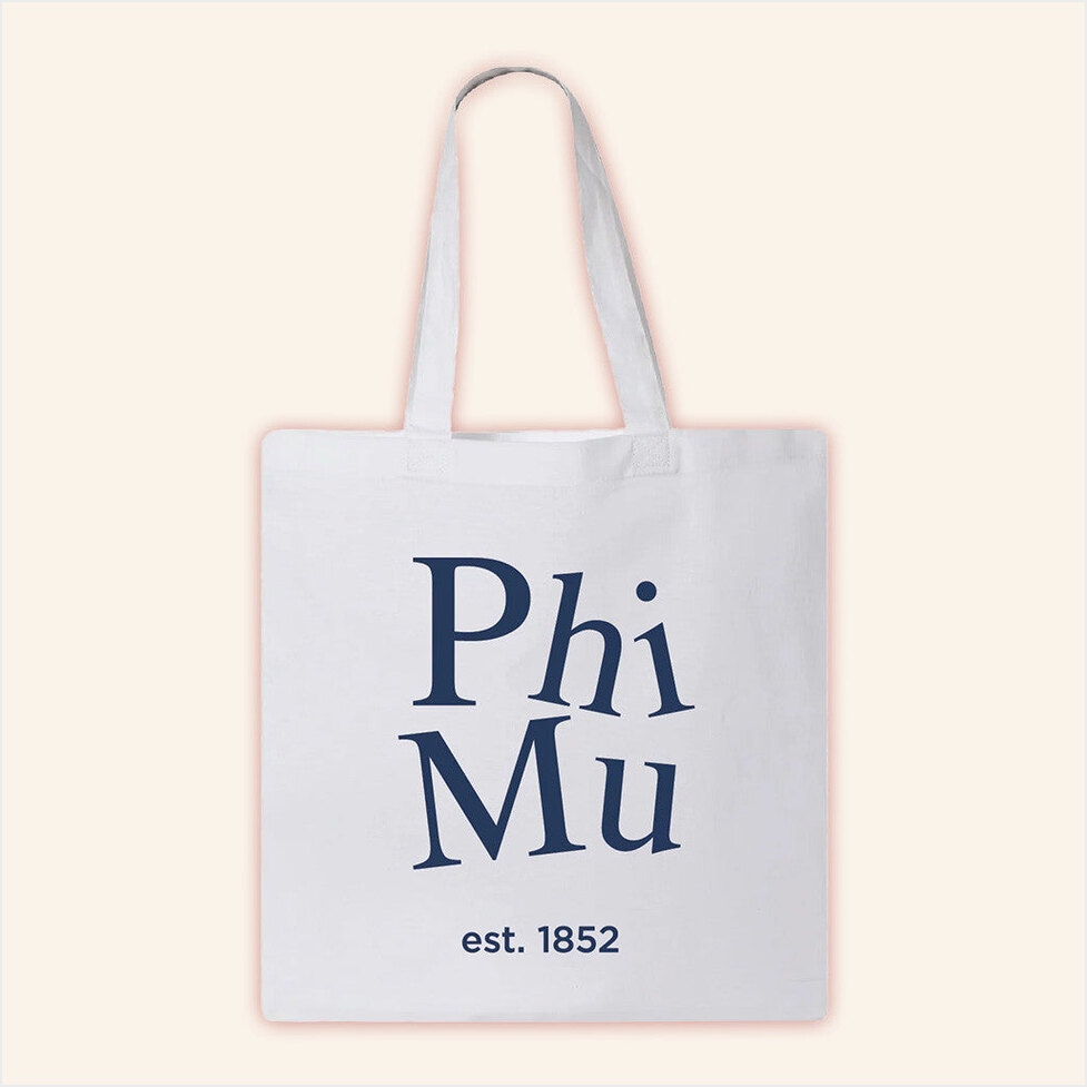 ADPI Merch Phi Mu Tote Bag Birthday Gift Ideas For Friends Gifts For Besties Christmas Presents Ideas-1
