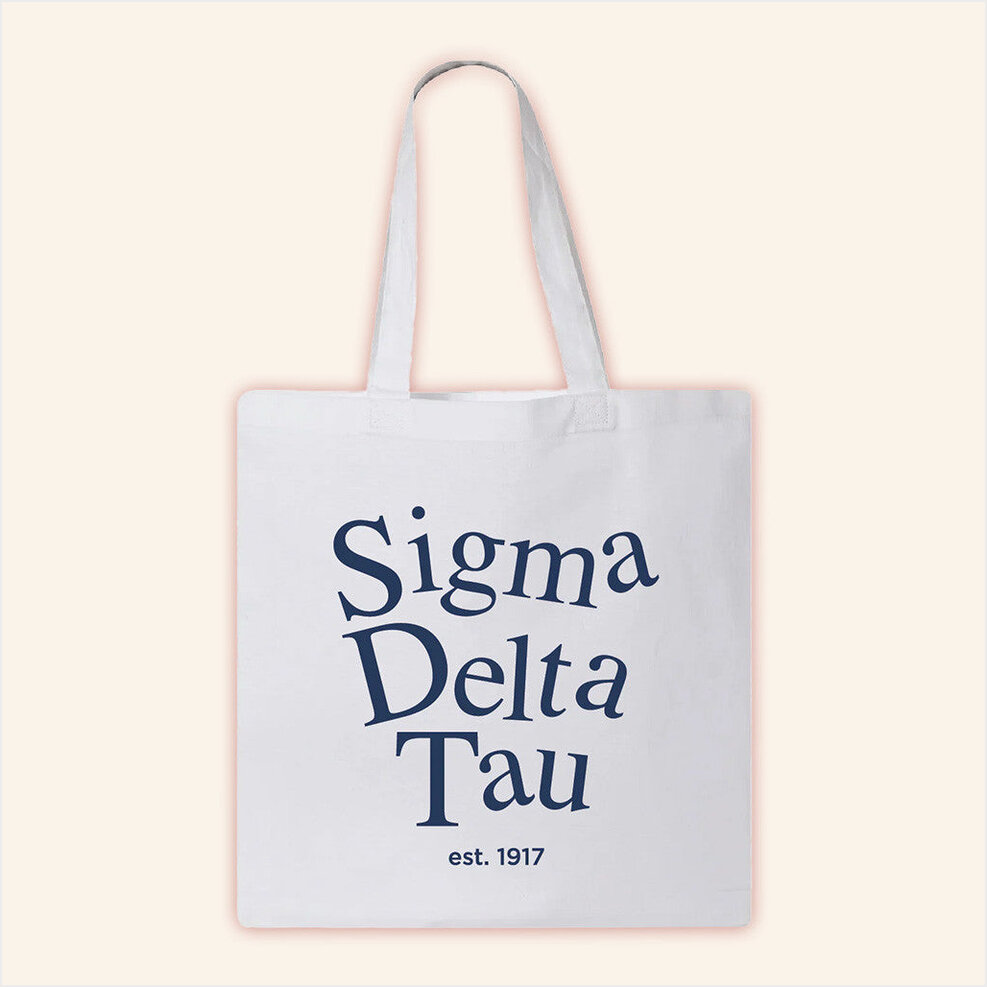 ADPI Merch Sigma Delta Tau Tote Bag Birthday Gift Ideas For Friends Gifts For BFF Christmas Presents-1