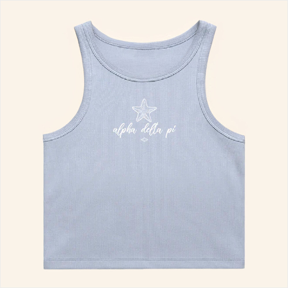 ADPI Merch Starfish Alpha Delta Pi Tank Birthday Birthday Gift Ideas For Wife Gifts For Fans-1