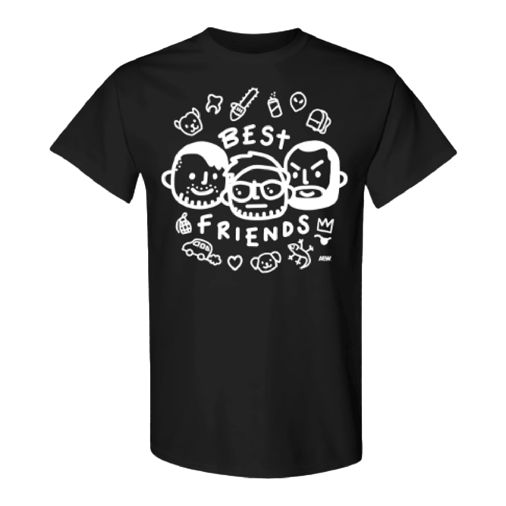 AEW Merch Best Friends And Orange Cassidy Doodle Shirt Gifts For Son In Law-1