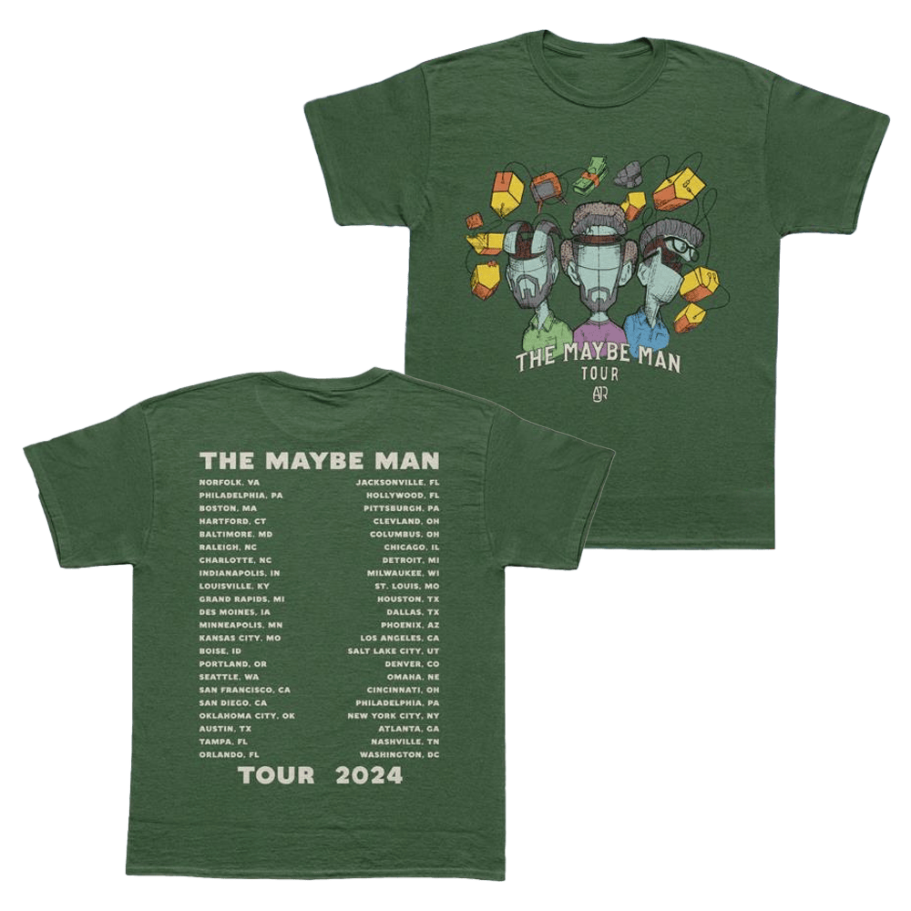 AJR Brothers Merch The Maybe Man Tour T-Shirt Green Ajr Brothers Shirt Gifts For Her-1