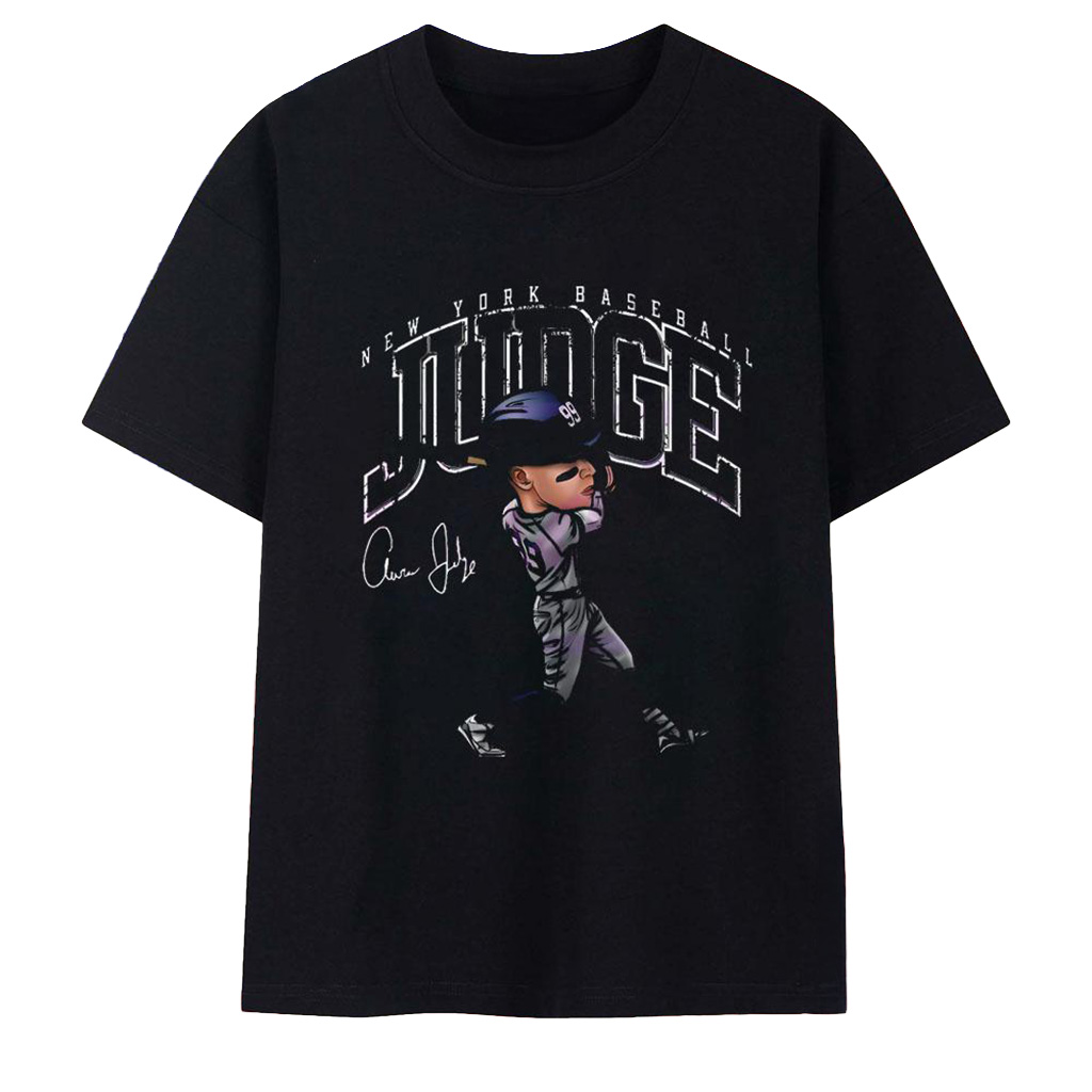 Aaron Judge Merch New York Baseball Judge Cartoon Shirt Gifts For Baseball Fans-1