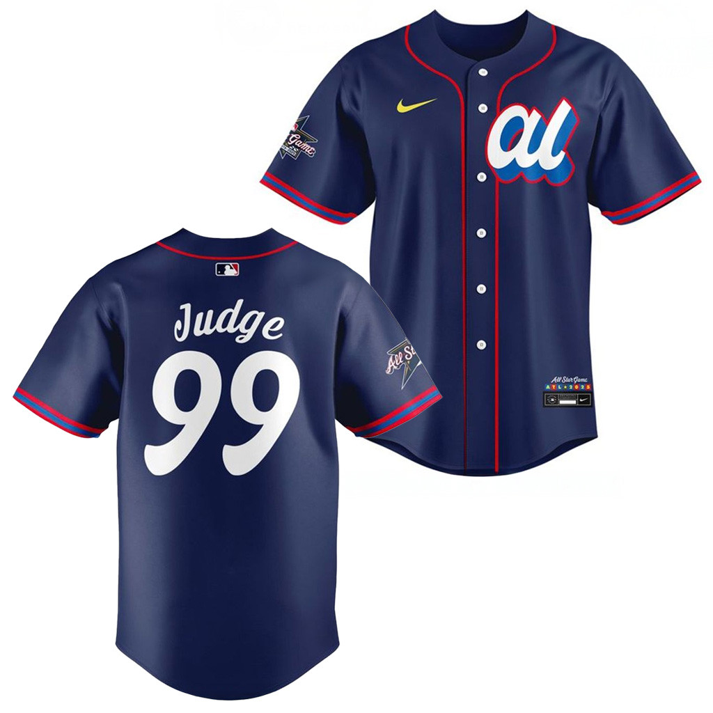 Aaron Judge New York Yankees 2025 MLB All Star Game Baseball Jersey Yankees Merch Fans Gifts-1