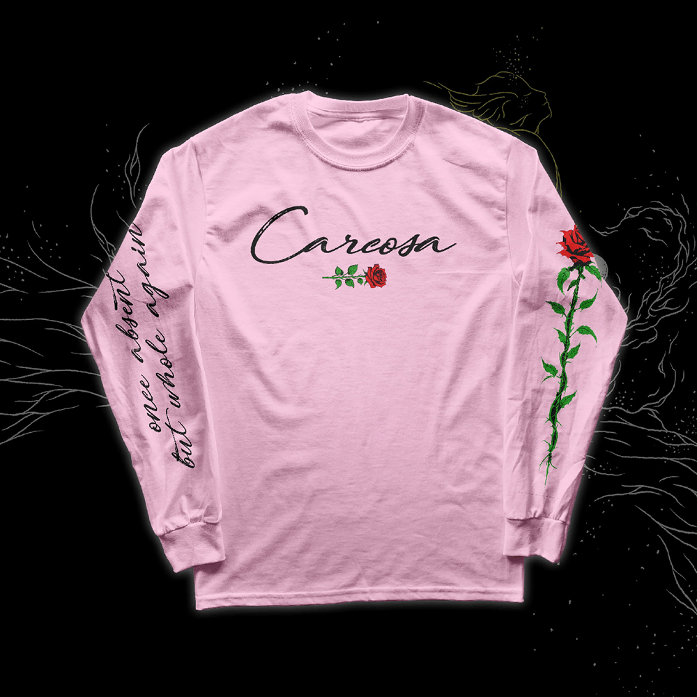 Absent Rose Pink Long Sleeve T-Shirt Carcosabc Merch Gifts For Wife-1