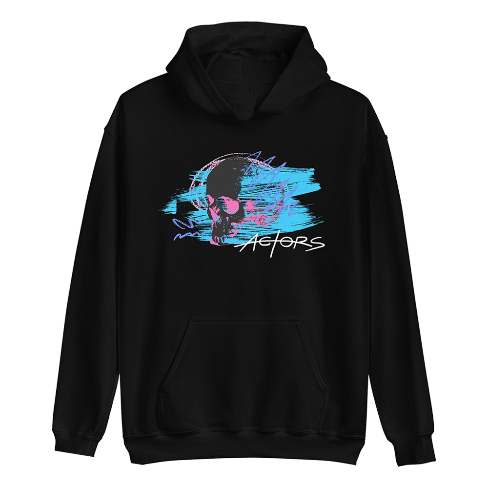 Actors The Band Merch Skull Unisex Hoodie Awesome Father's Day Gifts-1