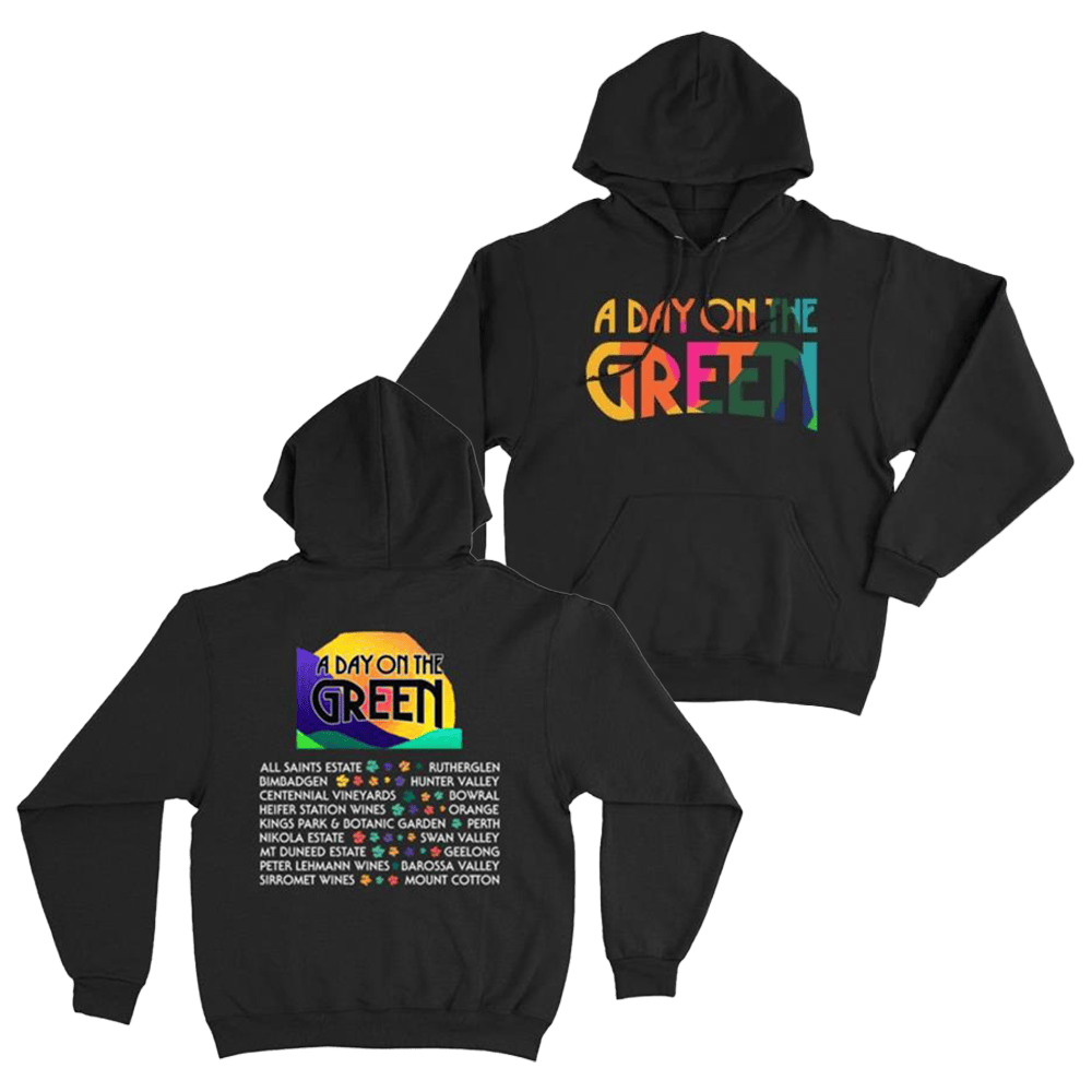 Adayonthegreen Merch Colour Logo Black Hoodie Perfect Father's Day Gifts-1