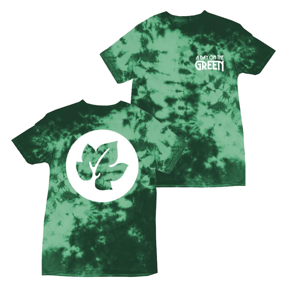 Adayonthegreen Merch White Logobreast Green Tie Dye Shirt Fathers Day Gifts For Husband-1