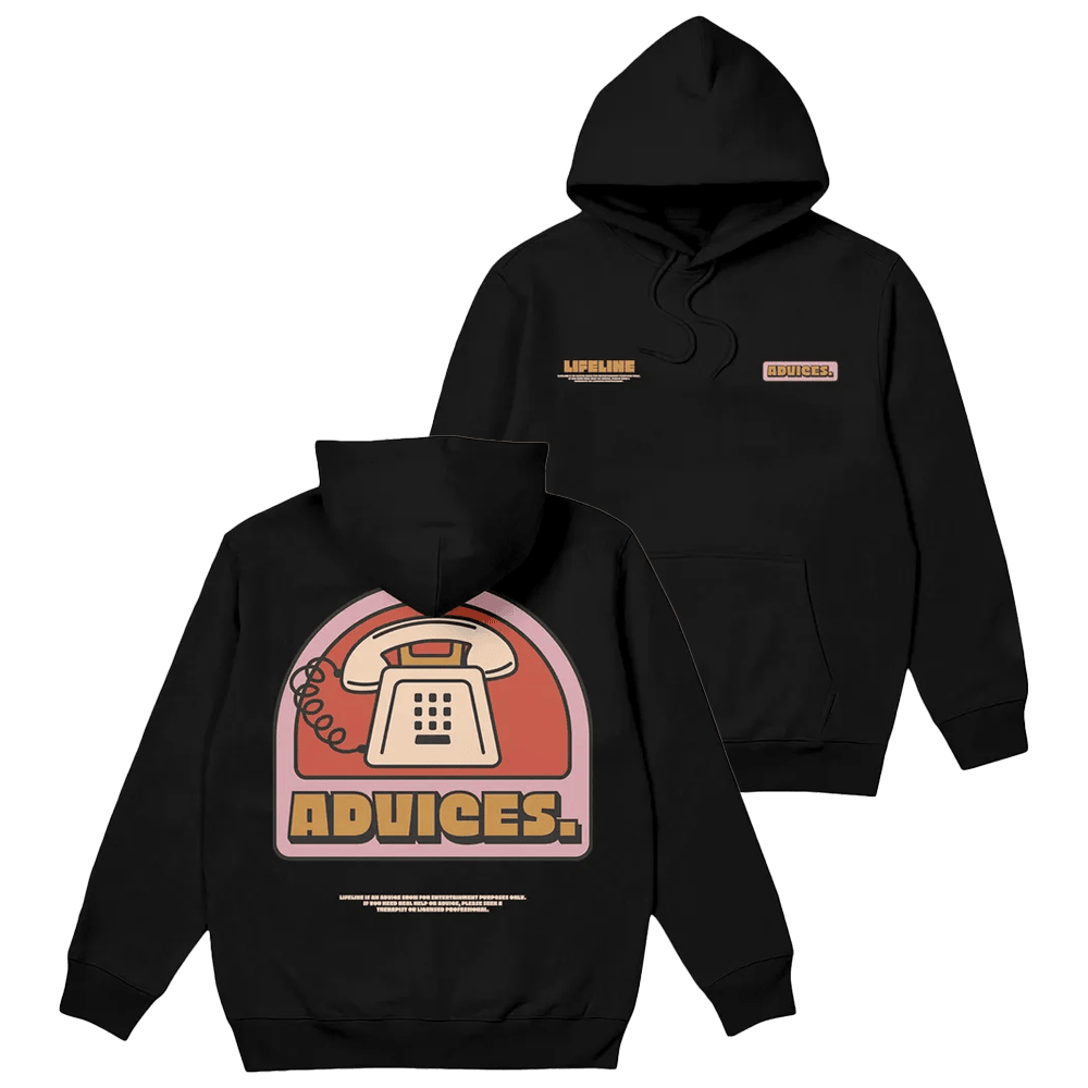 Advices Black Hoodie Chris Delia Merch Gifts For Boyfriend-1