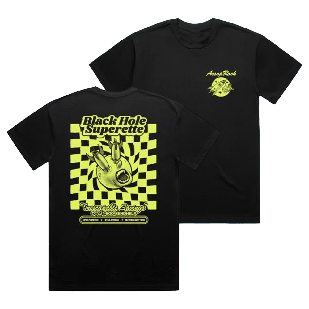 Aesop Rock Merch Store Checkers Black Shirt Rapper Fans Gifts For Him-1