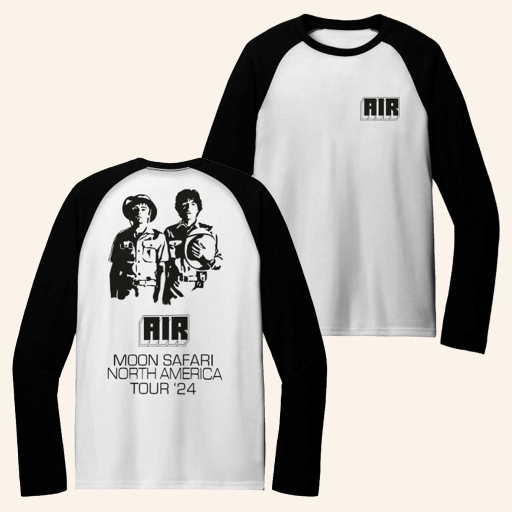 Air Merch Air North America Tour Raglan Shirt Gifts For Friends-1