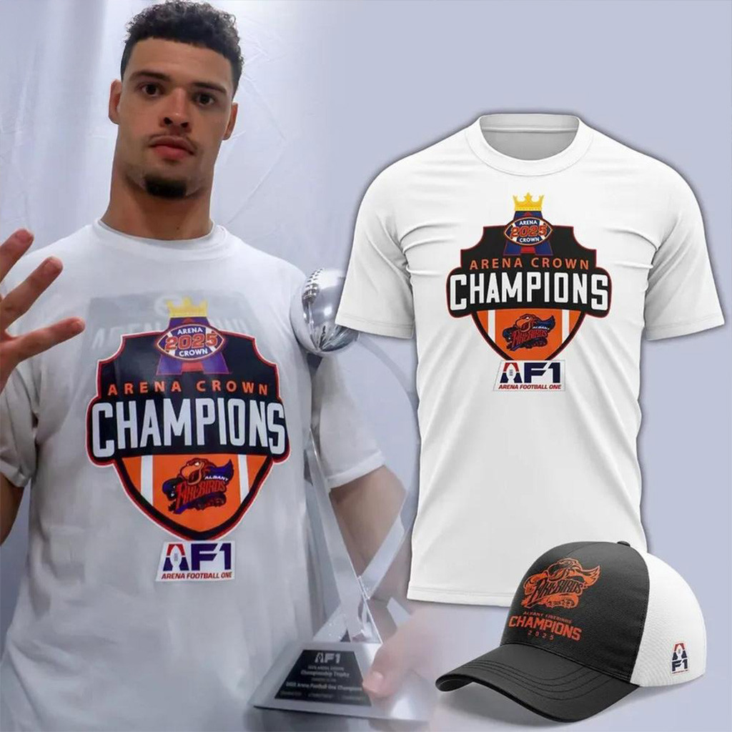 Albany Firebirds 2025 Arena Crown Champions T-Shirt Fan Merch Gifts For Husband-1 Albany Firebirds 2025 Arena Crown Champions T-Shirt Fan Merch Gifts For Husband-1