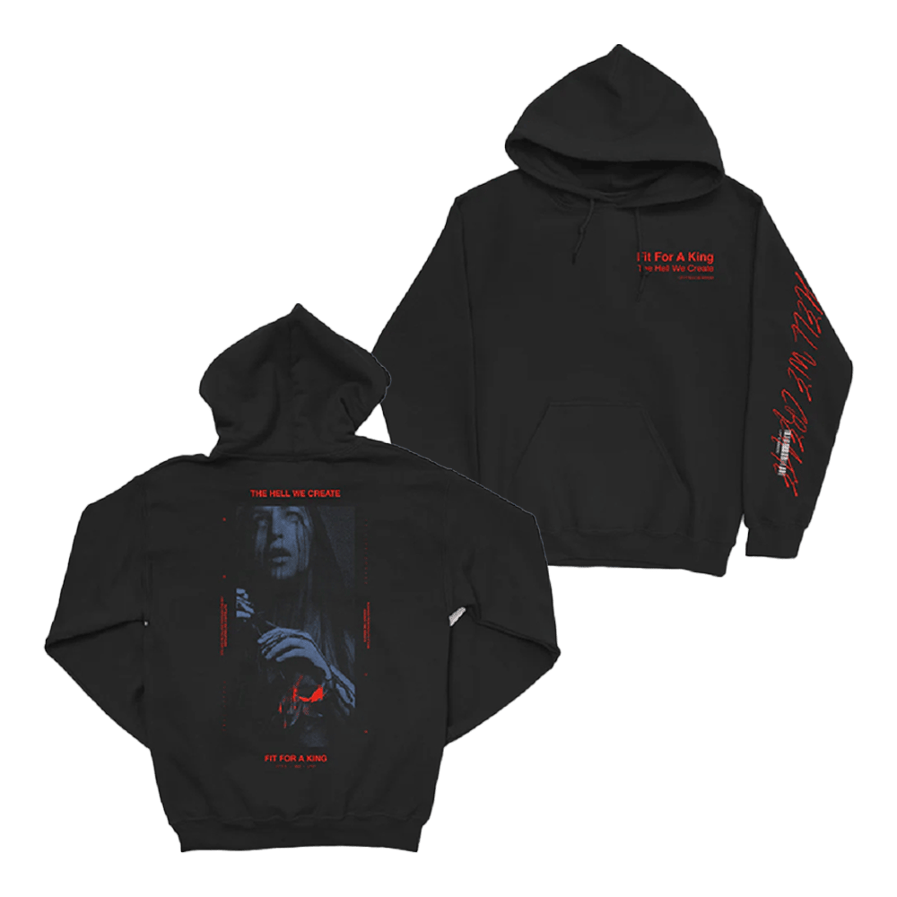 Album Black Hoodie Fit For A King Merch Presents For Husband-1