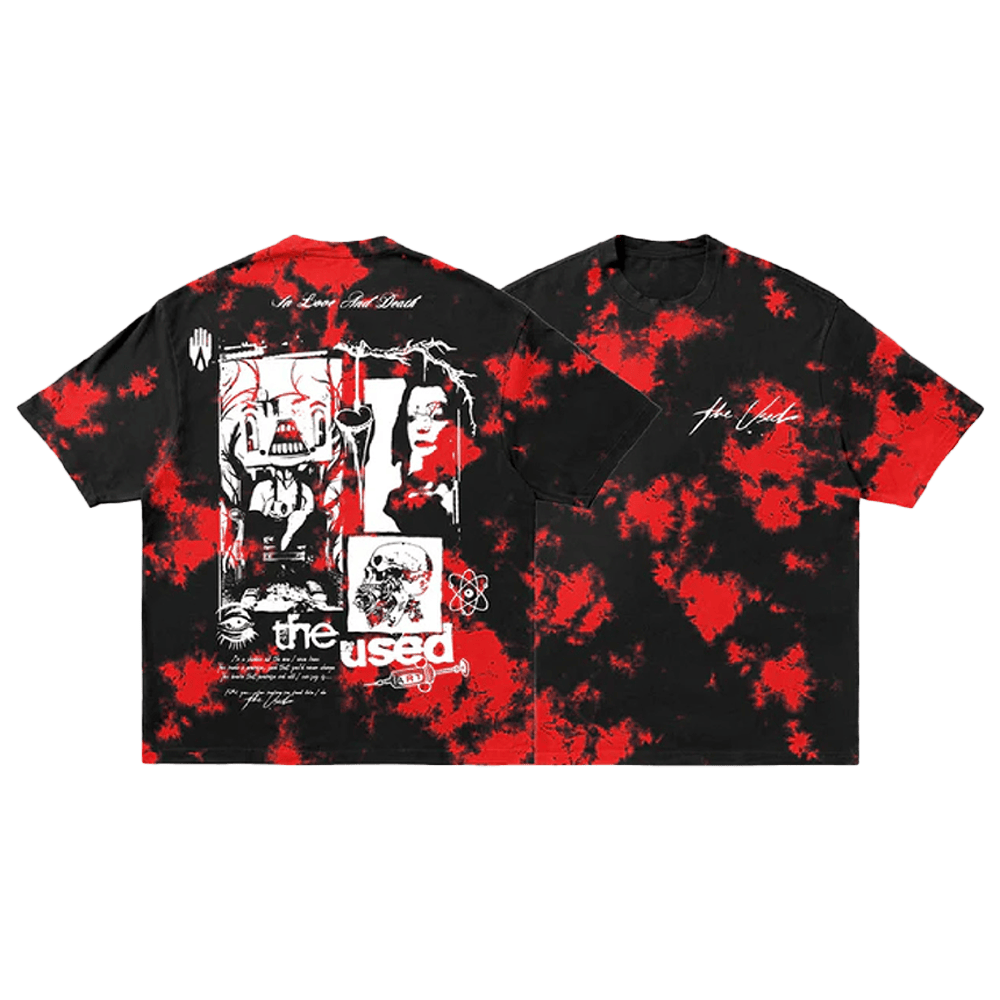 Album Die Dye T-Shirt The Used Merch Music Gift Ideas For Guys-1