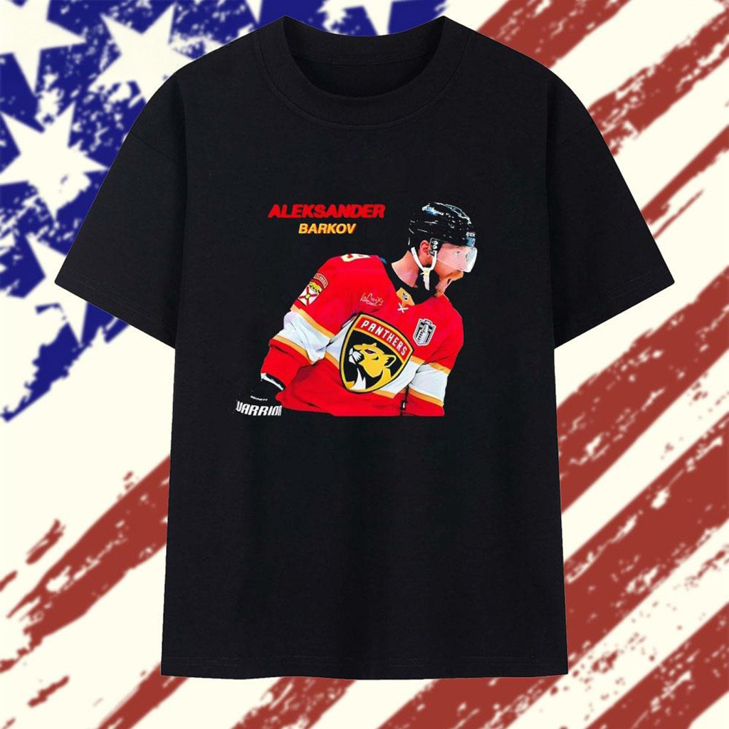 Aleksander Barkov Florida Panthers Hockey T-Shirt-1 Aleksander Barkov Florida Panthers Hockey T-Shirt-1